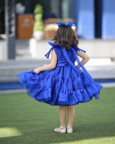 فستان أطفال نيلي