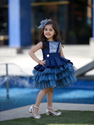 فستان أطفال طبقات