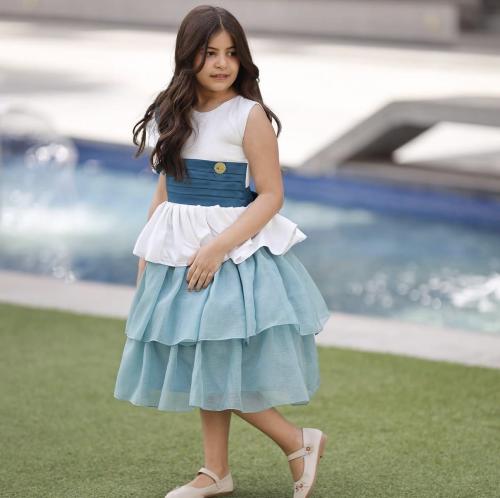 فستان أطفال بألوان فرائحيه