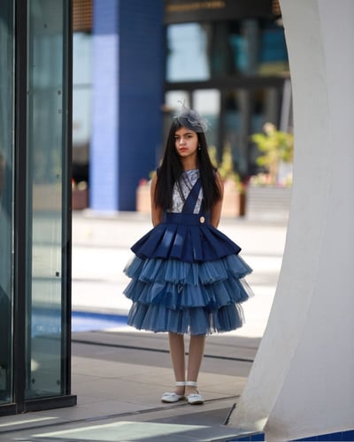 فستان أطفال طبقات