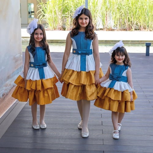 فستان أطفال بألوان راقيه