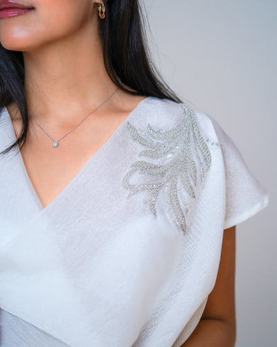 فستان نسائي جازار بقطعة مطرزه