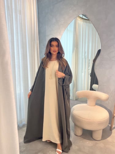 حرير مغسول ياباني بشت زيتي