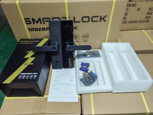 قفل باب ذكي من نافكار سيستمز طراز FPLK-10 مع فتح ب...