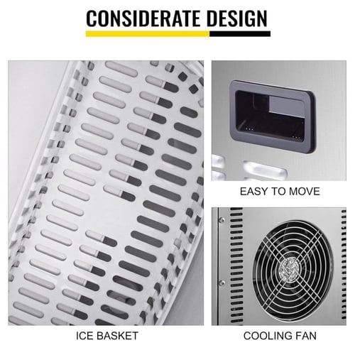 ماكينة صنع الثلج على سطح الطاولة، 18 كجم في 24 ساع...