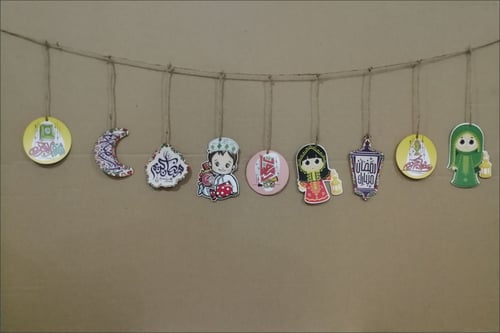 قرقيعان زينة رمضان ملونة 01