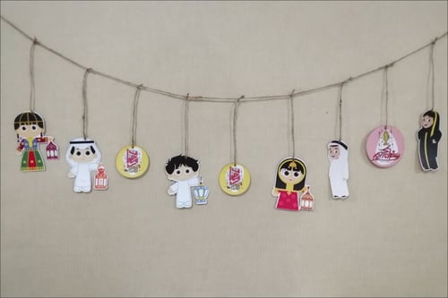 قرقيعان زينة رمضان ملونة 03