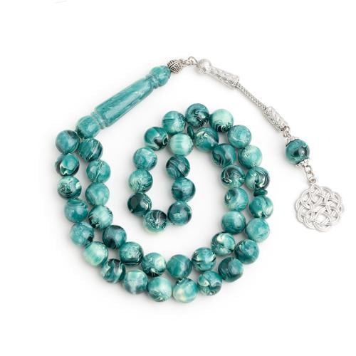 سبحة بكلايت اخضر زمردي