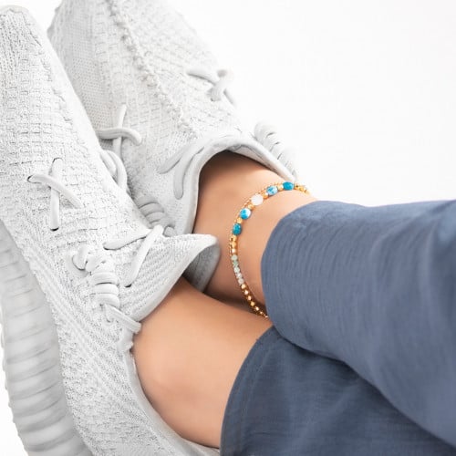 خلخال حجر أباتيت وأمازونيت