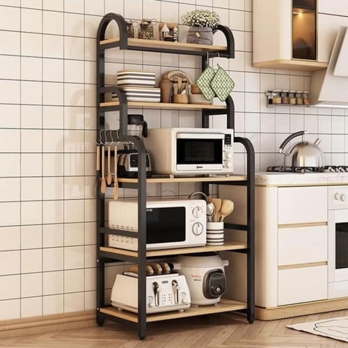 رف تخزين مطبخ متين وعصري - مساحة أكبر وتنظيم أسهل