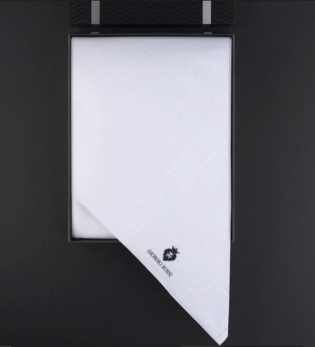 شماغ ابيض جورجيو روسي ايطالي G.R-W