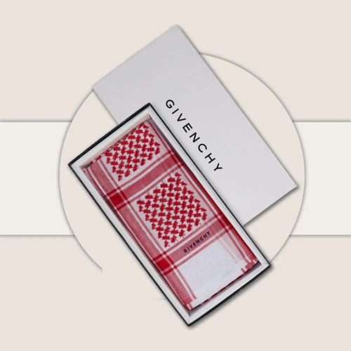 شماغين جيفنشي ( كلاسيك + أبيض)