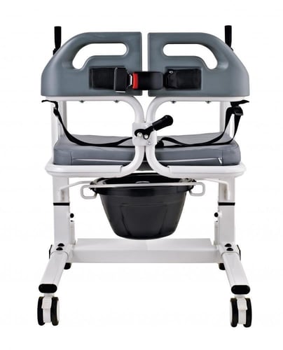 كرسي حمام متحرك و رافعة للمرضى يدوي مطور 51سم