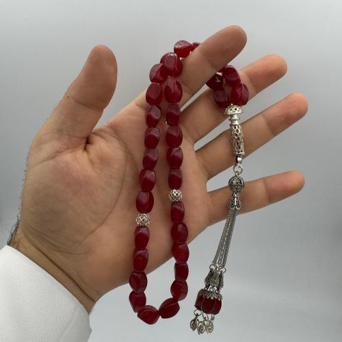 سبحة من حجر العقيق البرازيلي