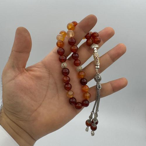 سبحة من حجر العقيق البرازيلي