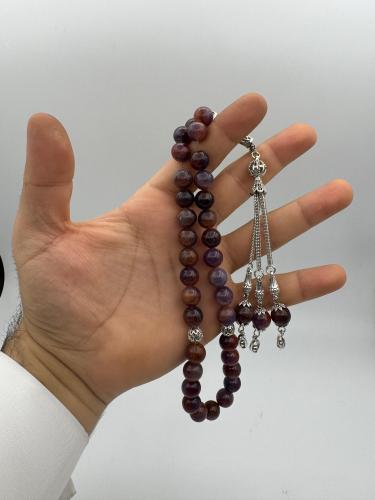 سبحة من حجر العقيق البرازيلي