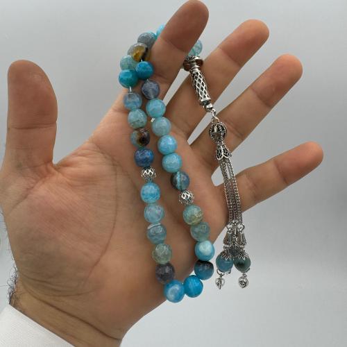 سبحة من حجر العقيق البرازيلي