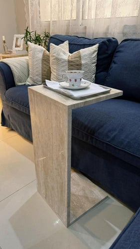 طاولة رخام ترفنتينو خدمة 54 سم