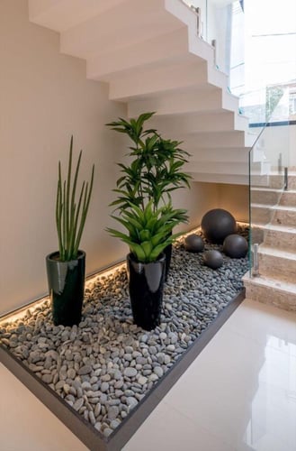 حجر زينة رمادي وزن 10 كيلو