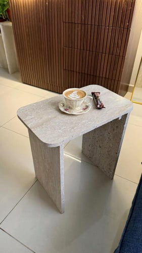 طاولة رخام ترفنتين خدمة 30*50 سم