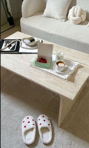 طاولة رخام ترفنتينو 40*80