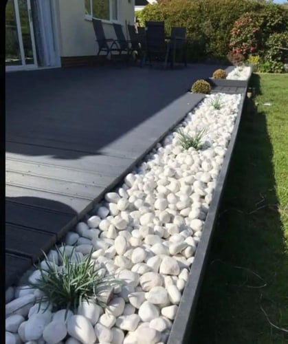 حجر زينة ابيض ثلجي 10 كيلو