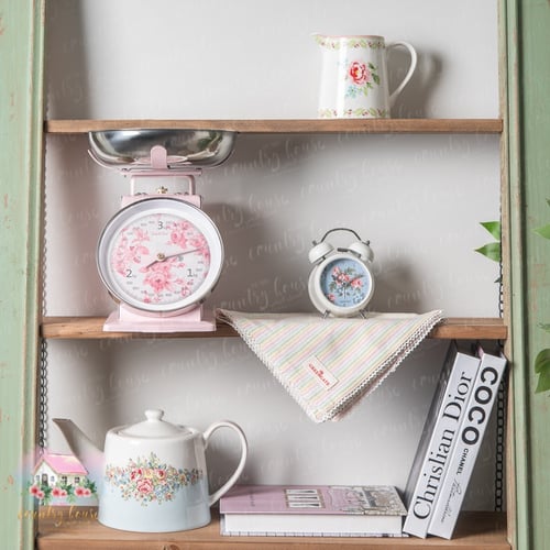 0772 ميزان ريترو معدني أنيق من إزابيل روز 3kg (زهر...