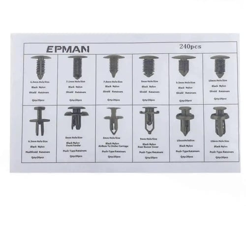 شنطة كلبسات مشكلة 240 قطعة .