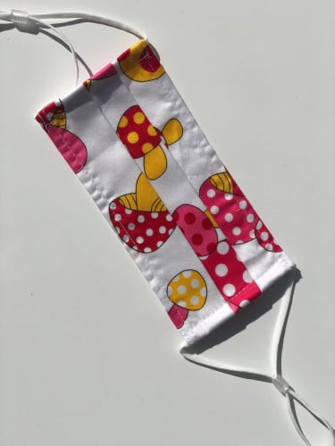 كمامه قماشيه مع قطعه لتصغير وتكبيير مقاس المطاط