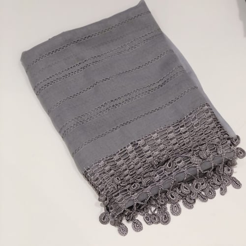 طرحة بوال طبقة واحدة مع كروشيه (الرجاء تحديد اللون...