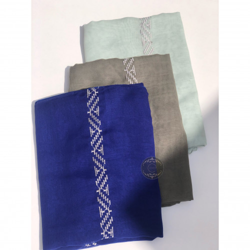 طرحة بوال بتطريز انيق ومميز لون (اخضرفاتح )