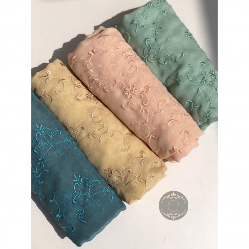 طرحة بوال بتطريز (طبقة واحدة) (الرجاء تحديد اللون...