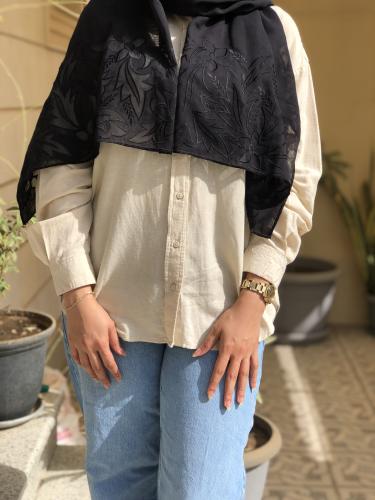 طرحة بوال ملكي لون اسود