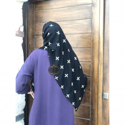 طرحه ليزر اسود بتطريز