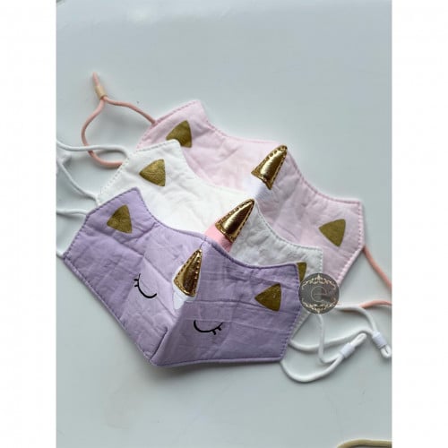 كمامه قماشيه مع قطعه لتصغير وتكبيير مقاس المطاط (ت...