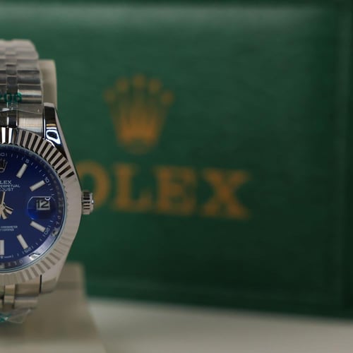 ساعه روليكس ازرق