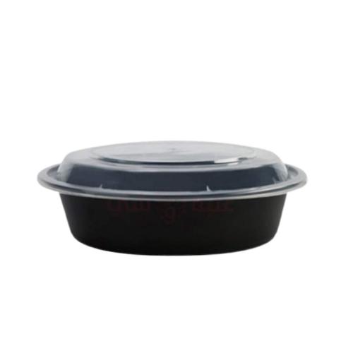 صحن اسود 24 اونص دائري