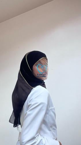 طرحة شتوية مخملية كراميل