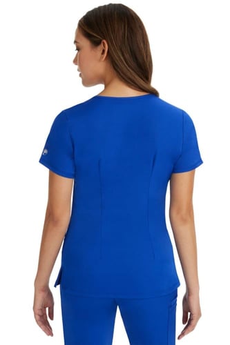 بلوزة سكراب مونيكا هيلنق هاند وركس لون ازرق | Roya...