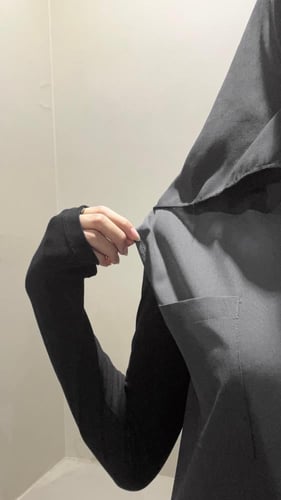 طقم سكراب لون اسود - Black