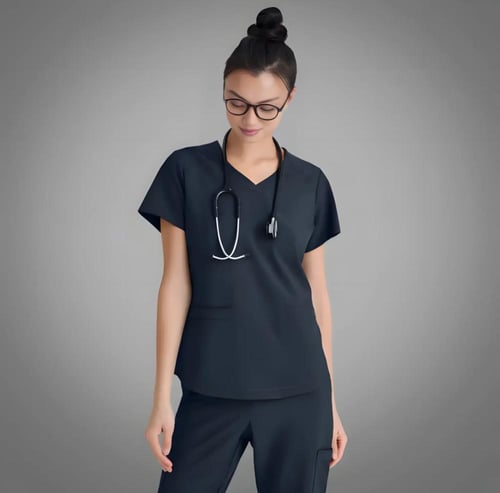 بلوزة سكراب من قريز اناتومي ايفولف رايثيم لون زيتي...