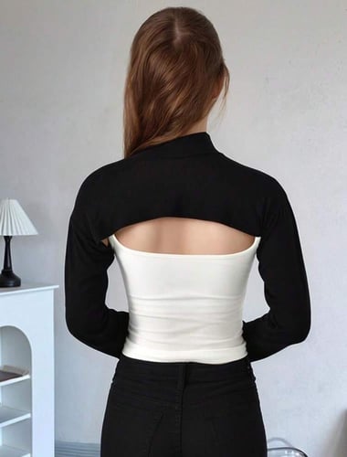 ياقه آندر سكراب نصف قميص ديكي ذو رقبه عاليه طويل ا...