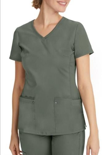 بلوزة سكراب طبي جوليت من هيلينق هاند لون olive