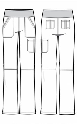 بنطلون سكراب نسائي هيلينق هاند لون olive