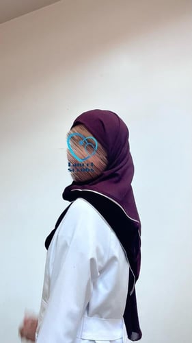 طرحة شتوية مخملية برغندي ♥️