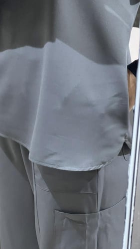 طقم سكراب لون رمادي - pewter