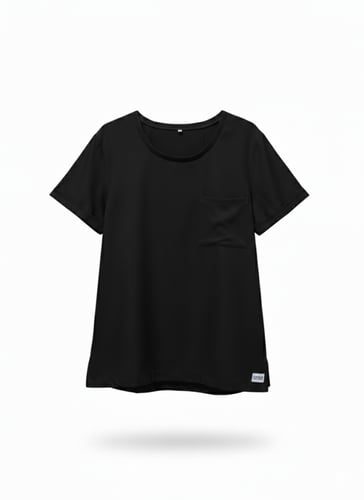 طقم سكراب ب قصه دائريه لون اسود | Black