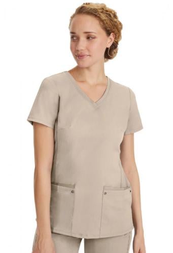 بلوزة سكراب طبي جوليت من هيلينق هاند لون بيج