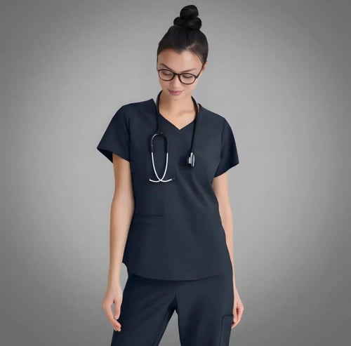 بلوزة سكراب من قريز اناتومي ايفولف رايثيم لون اسود...