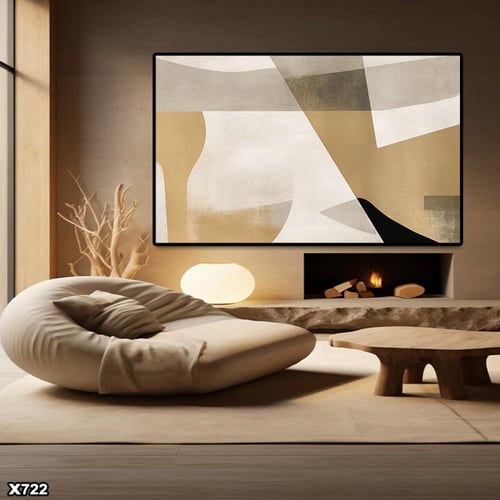 لوحة كانفس رسم تجريدي